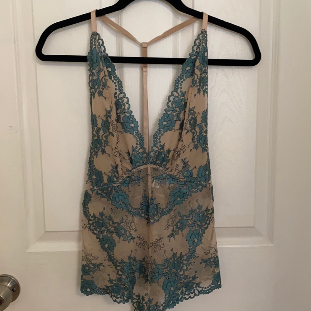 Lace sheer body suit